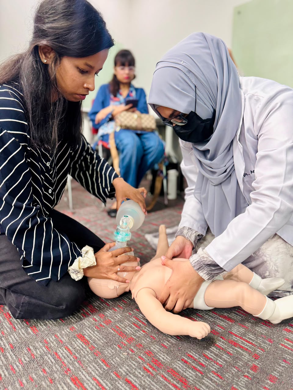 Airway & Breathing Support training on a manikin