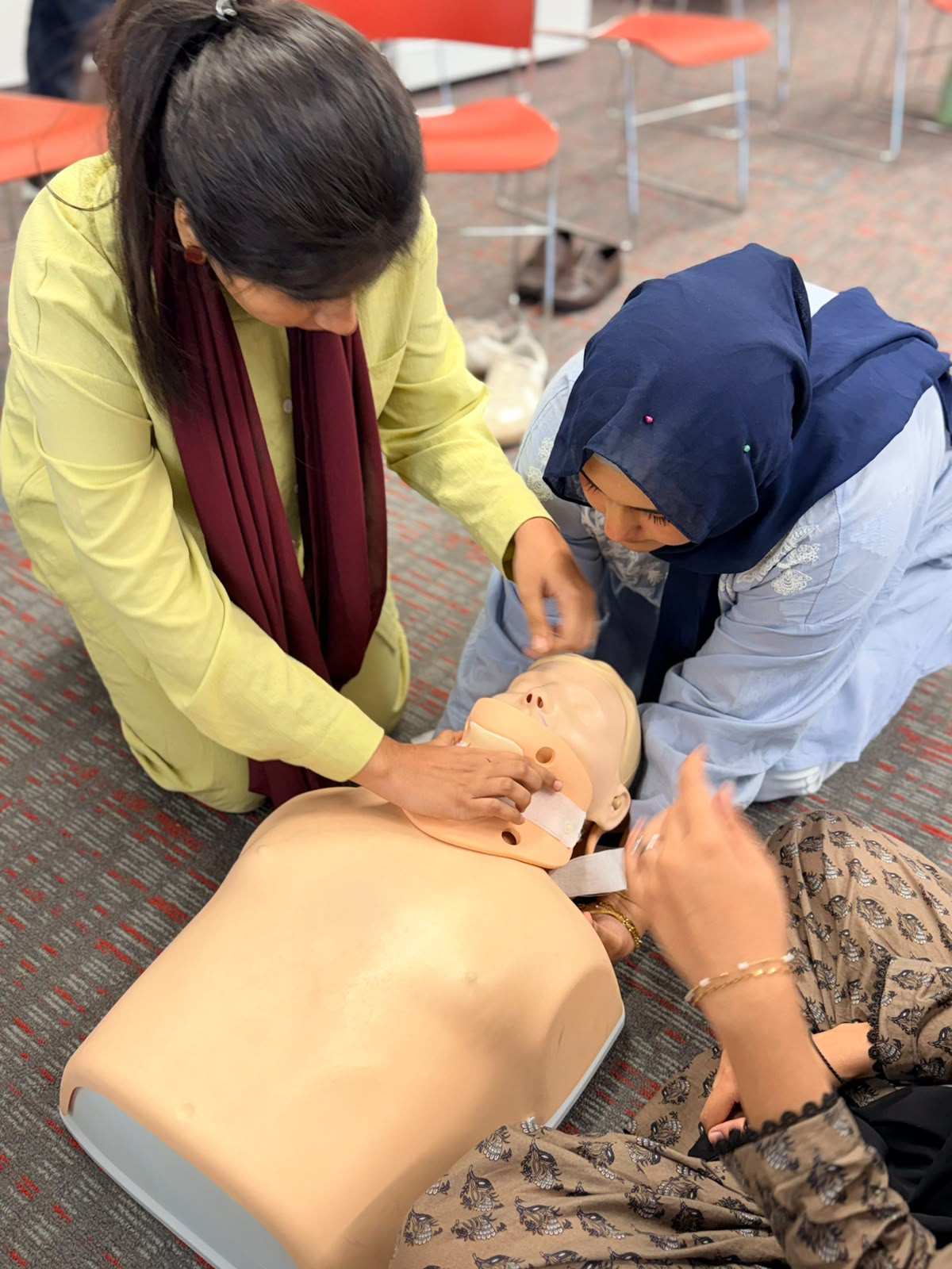 Trauma & Traumatic Brain Injuries training on a manikin