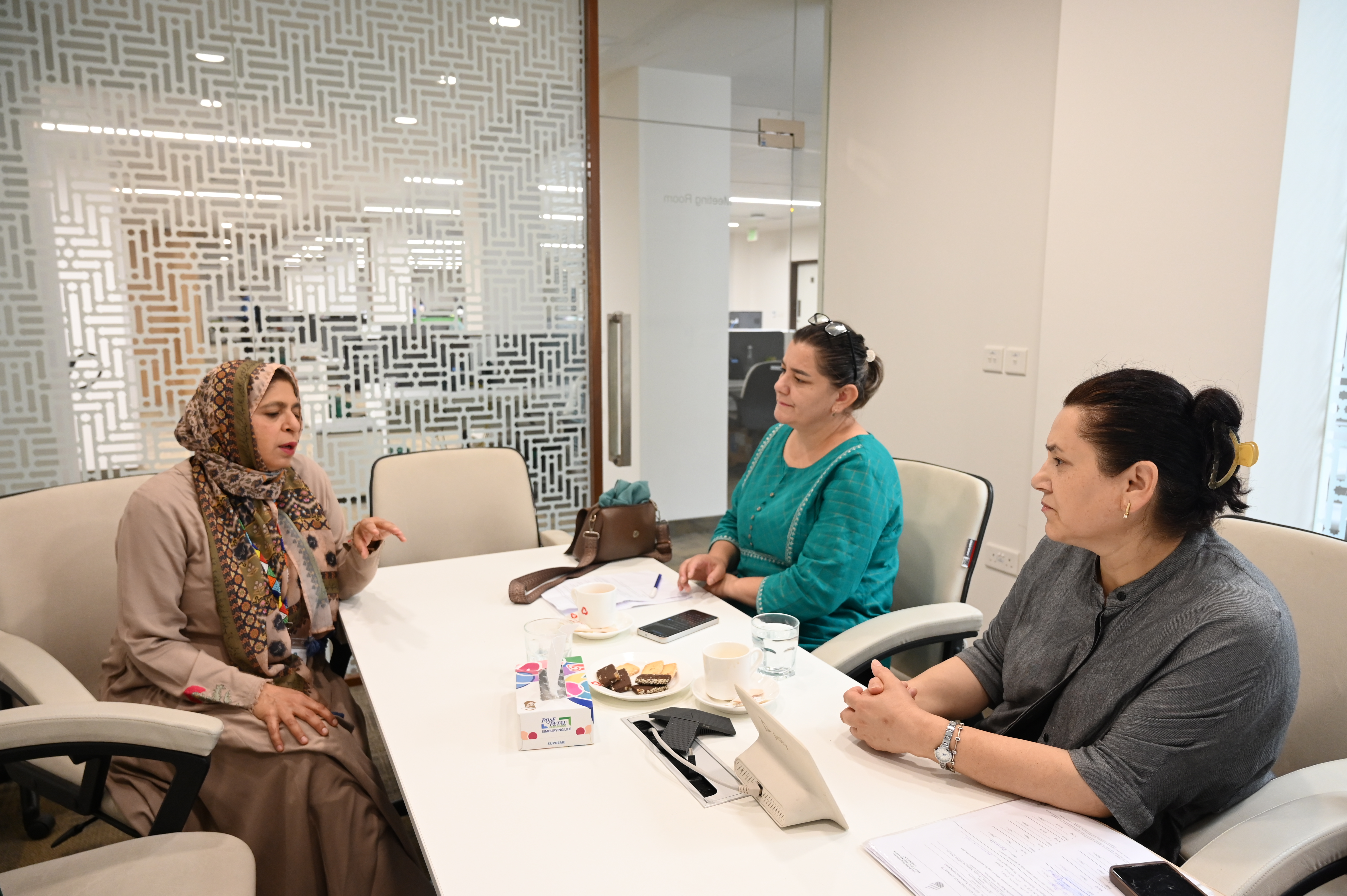 A welcome meeting at the Centre of Excellence for Women and Child Health