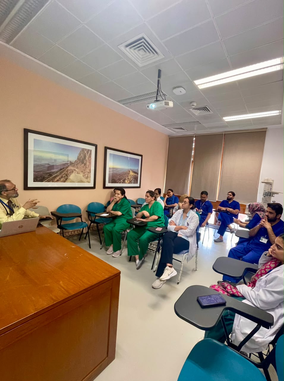 A teaching session in progress